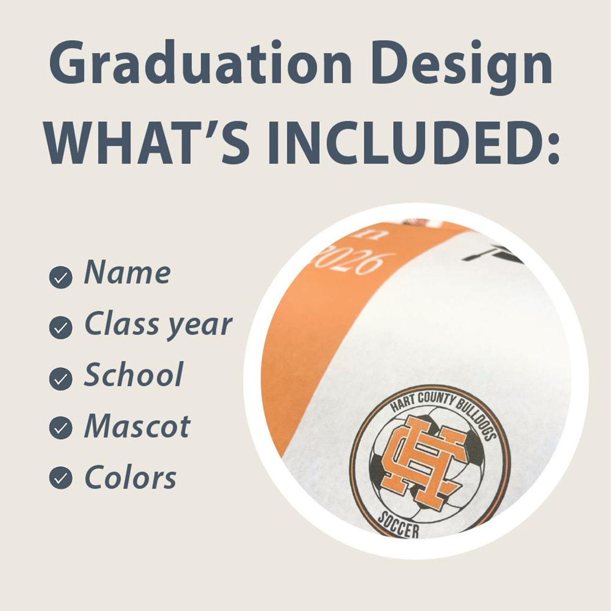 Custom Name Paper Table Runner, Graduation Party Accessory, Class of 2026