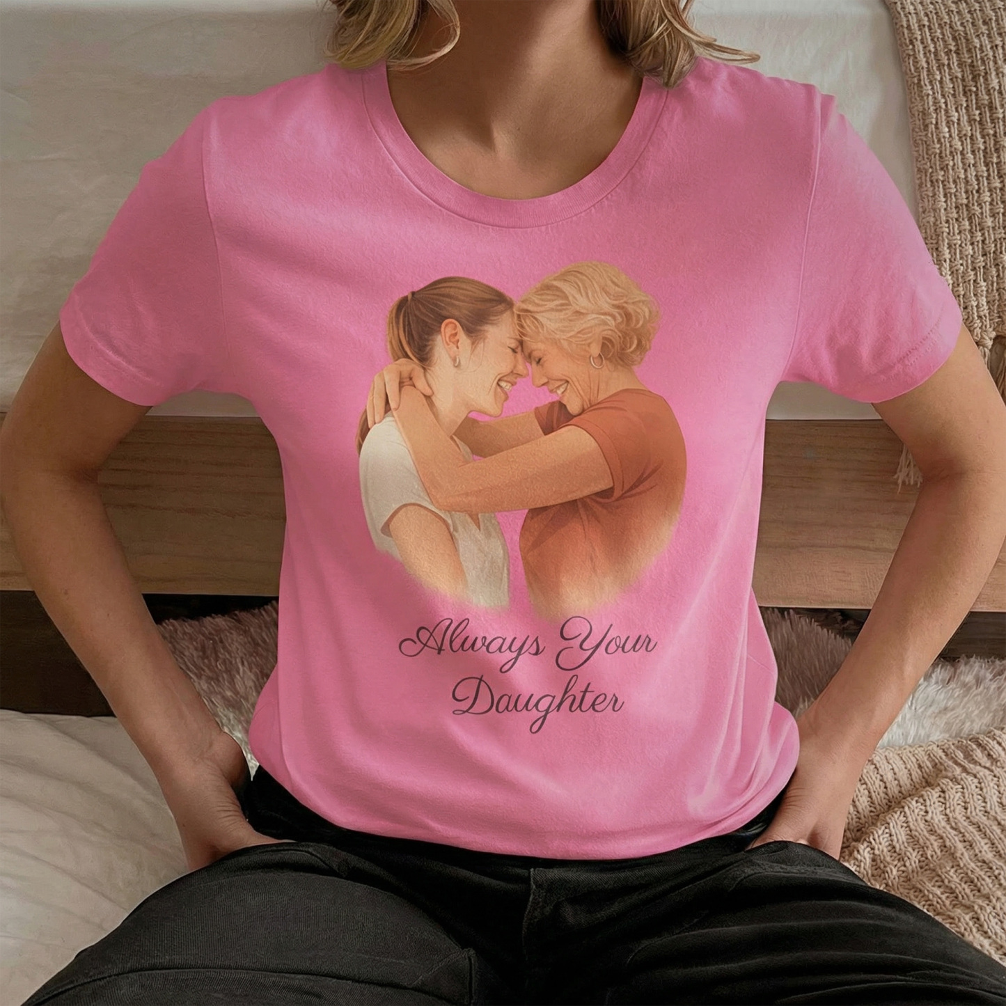 Personalized Photo Portrait Tshirt, Gift for Daughter, Mother's Day Gift, Mama Gift, Family Keepsake