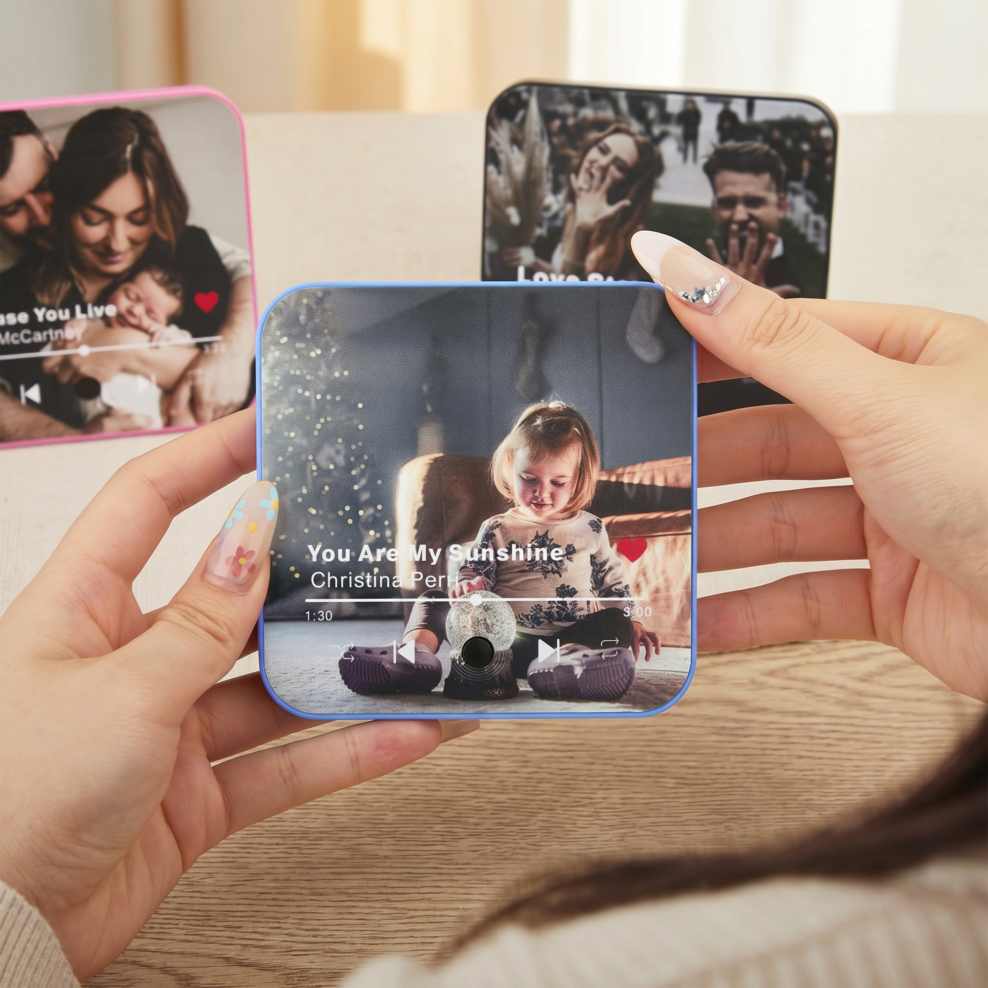 Personalized Photo & Music Fridge Magnet, Custom Refrigerator Magnet, Birthday/Valentine's Day Gift, Home Decor