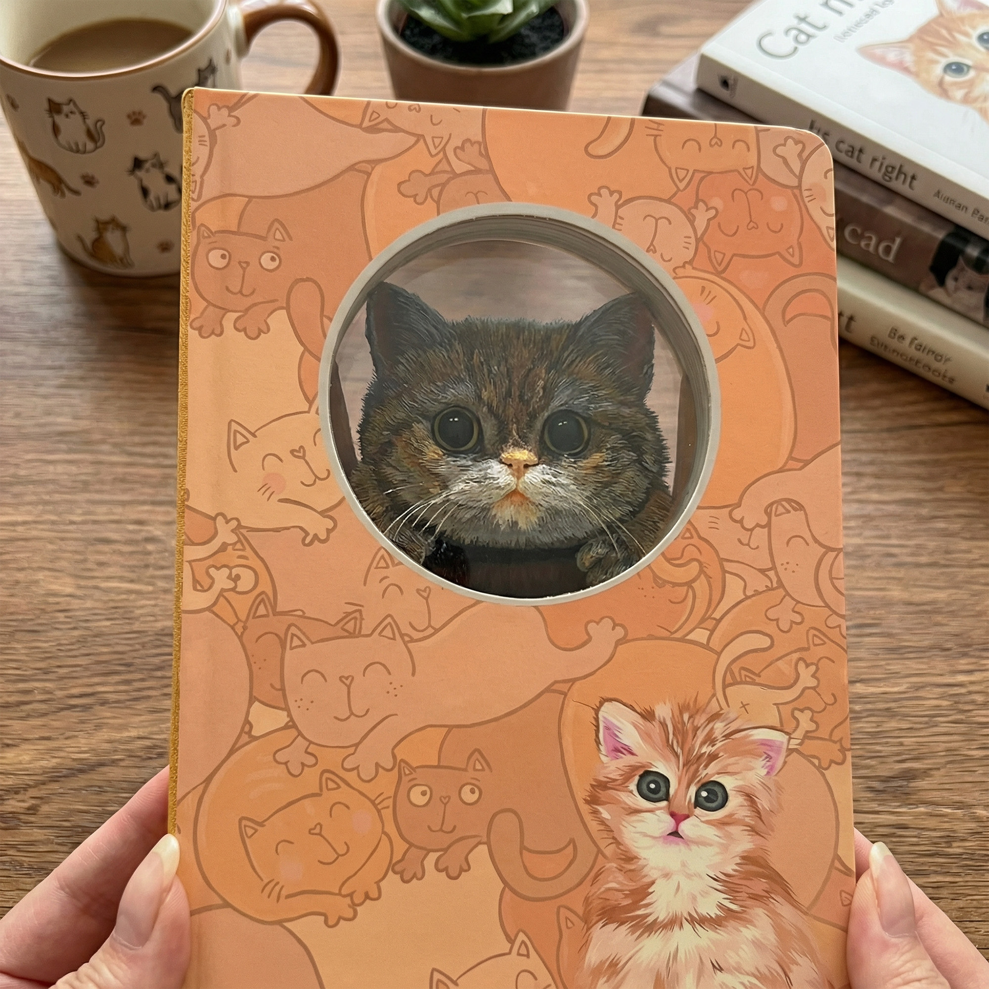 Customized 3D Layered Effect Pet Notebook, Gift for Pet Lover, Pet Memorial Gift