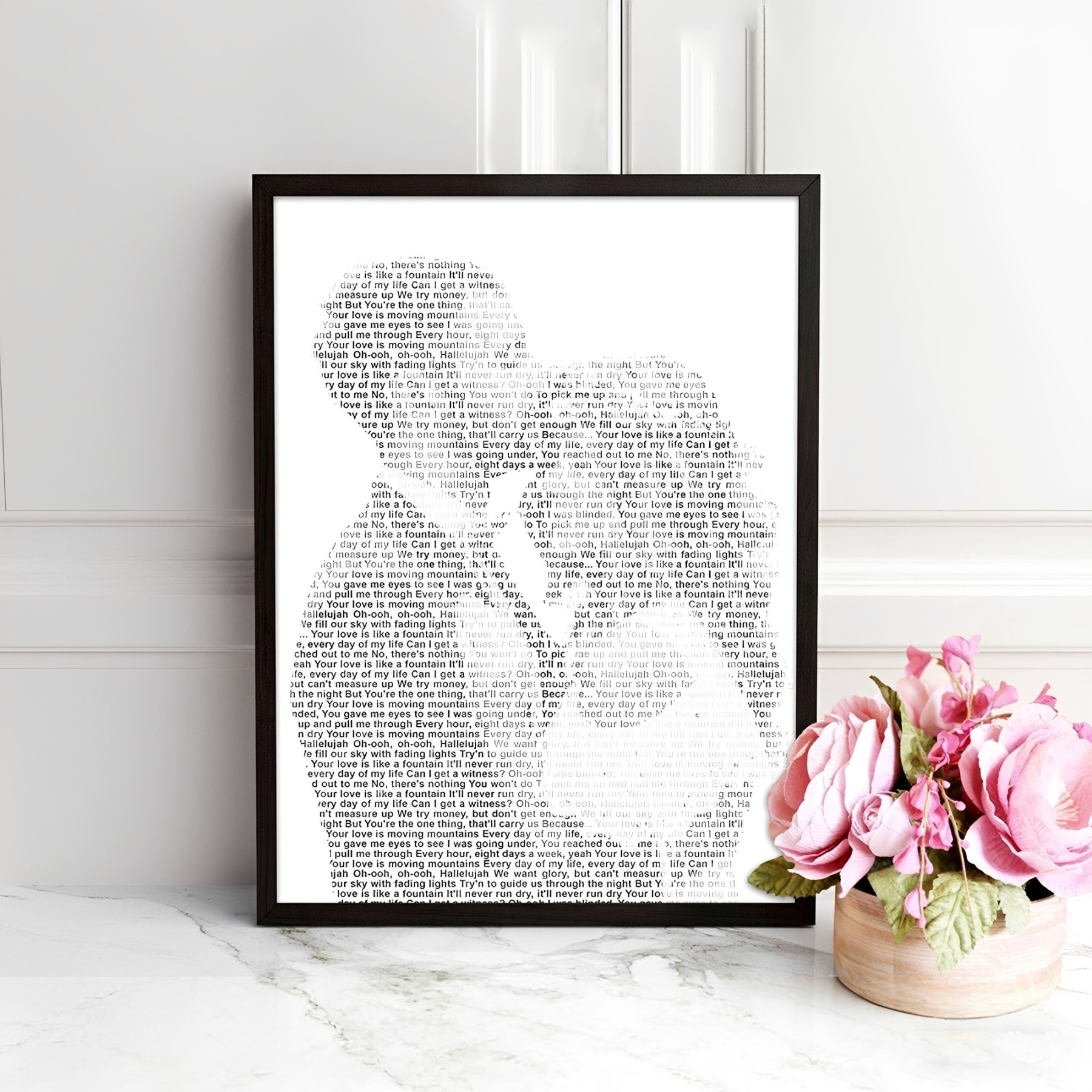 Personalized Your Favorite Song Canvas Print with Photo, Canvas Print Gift, Wedding/Anniversary/Valentine's Day Gift