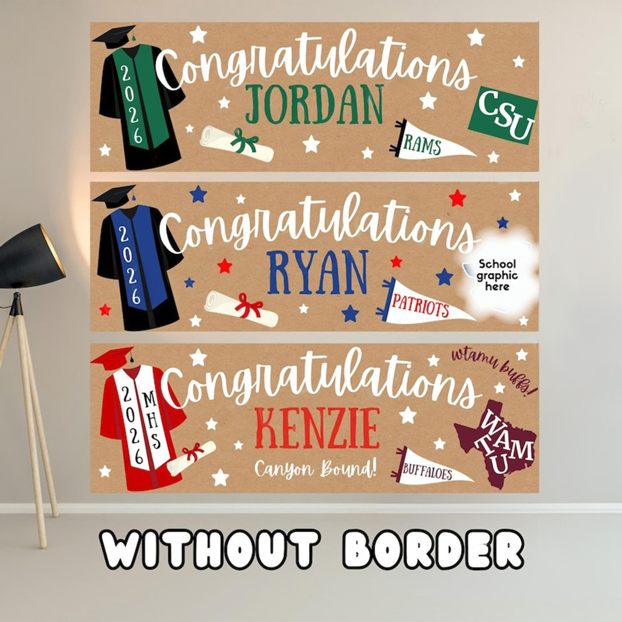 Personalized High School/College Graduation Banner, Graduation Banner, Graduation Gift, Home Decor