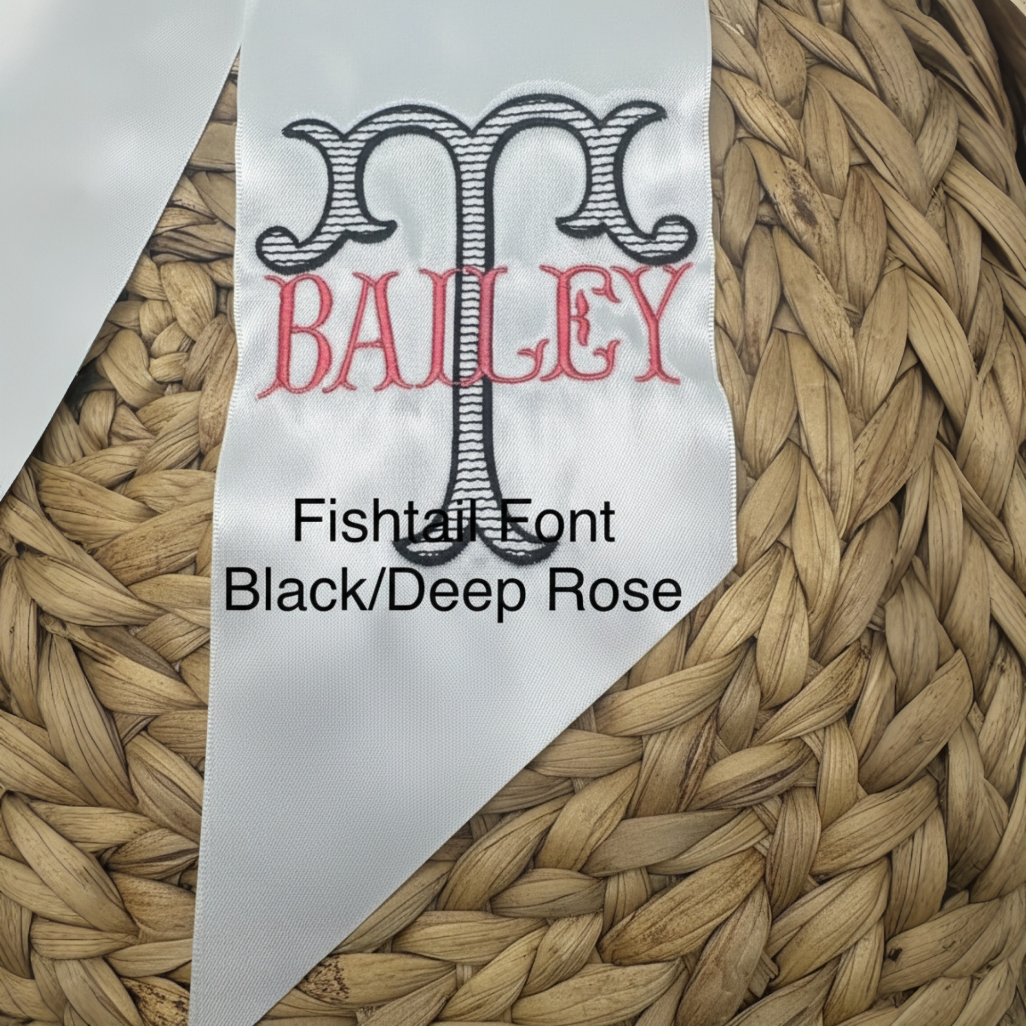 Personalized Embroidered Satin Bouquet Sash, Graduation Gift, Class of 2026