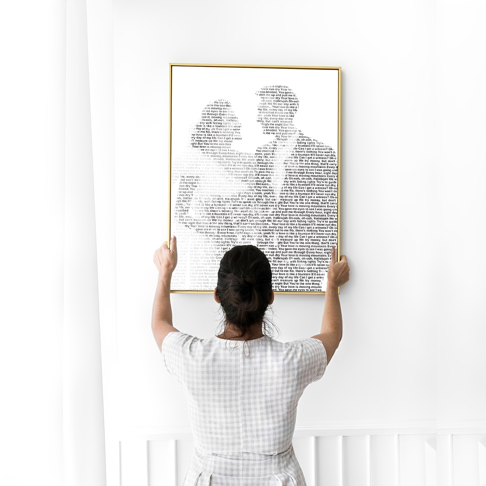 Personalized Your Favorite Song Canvas Print with Photo, Canvas Print Gift, Wedding/Anniversary/Valentine's Day Gift