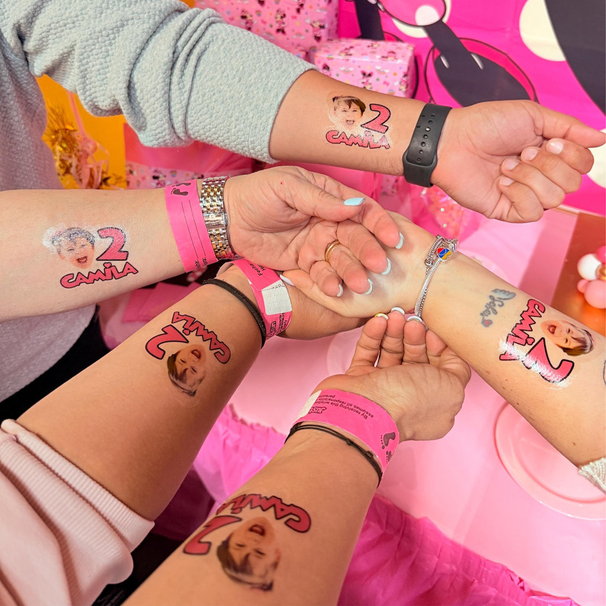 (Sold at 5pcs)Personalized Face Graduation Photo Temporary Tattoos, Class of 2026, Graduation Party Favor