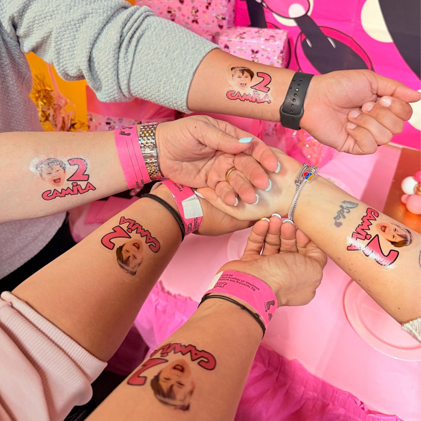 (Sold at 5pcs)Personalized Face Graduation Photo Temporary Tattoos, Class of 2026, Graduation Party Favor