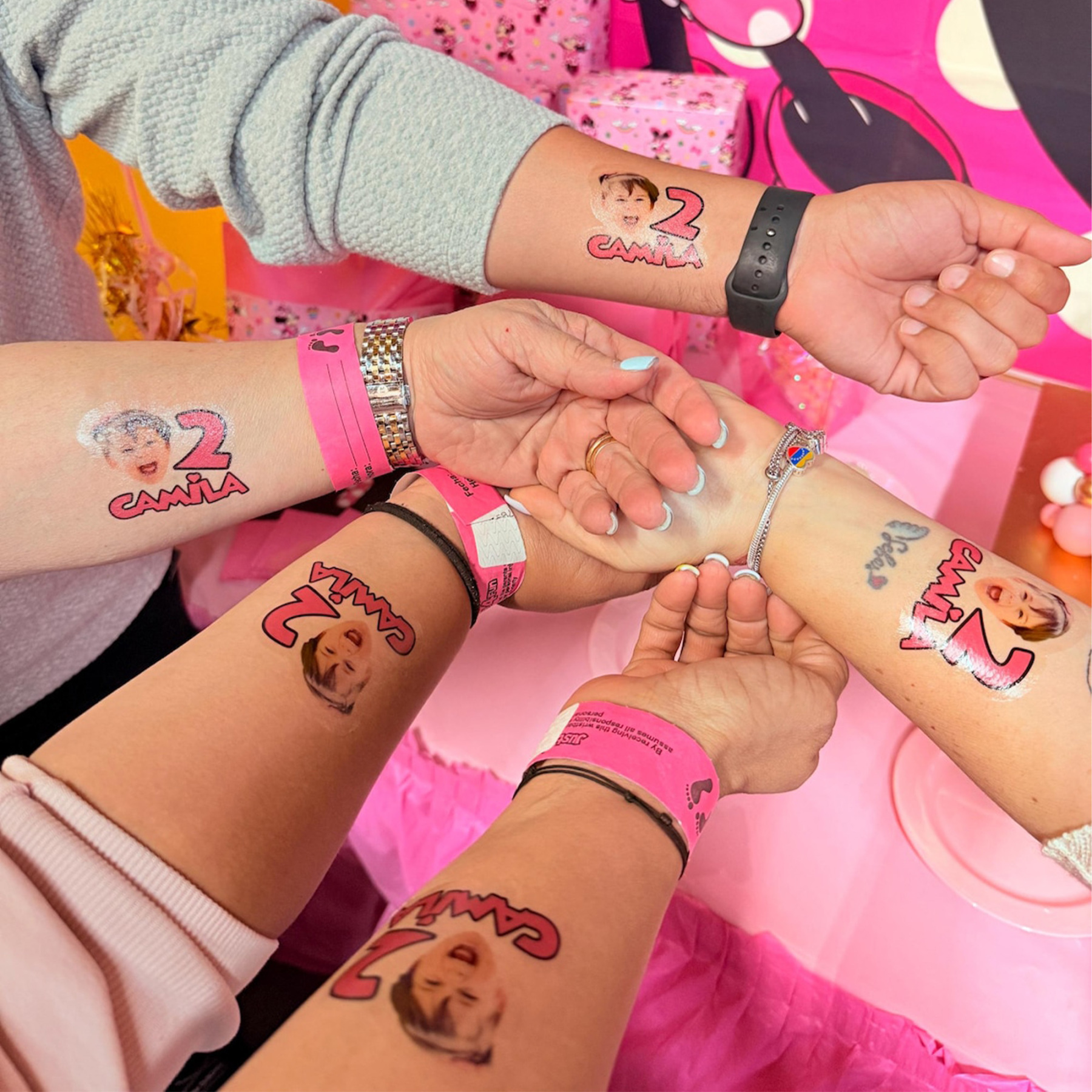 (Sold at 5pcs)Personalized Face Graduation Photo Temporary Tattoos, Class of 2026, Graduation Party Favor