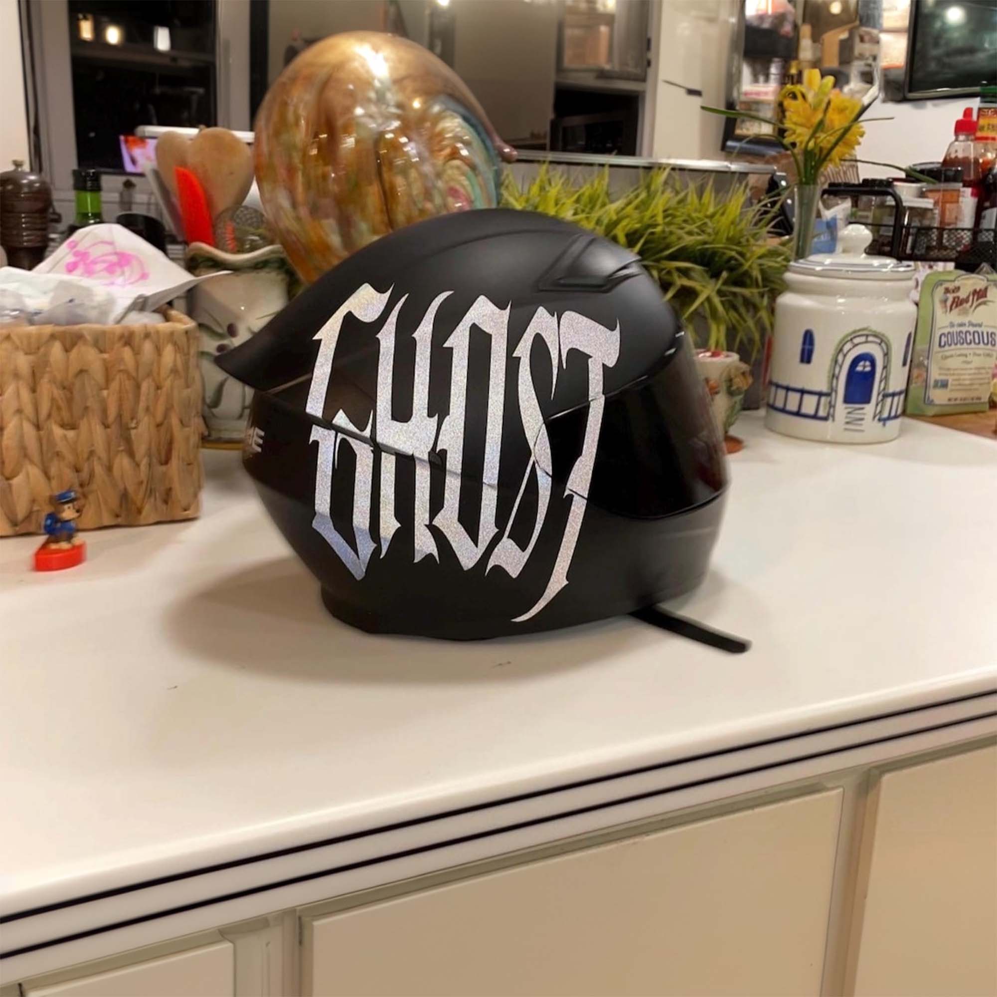 Personalized Side Helmet Decal, Helmet Decal, Motorbike Lover Gift