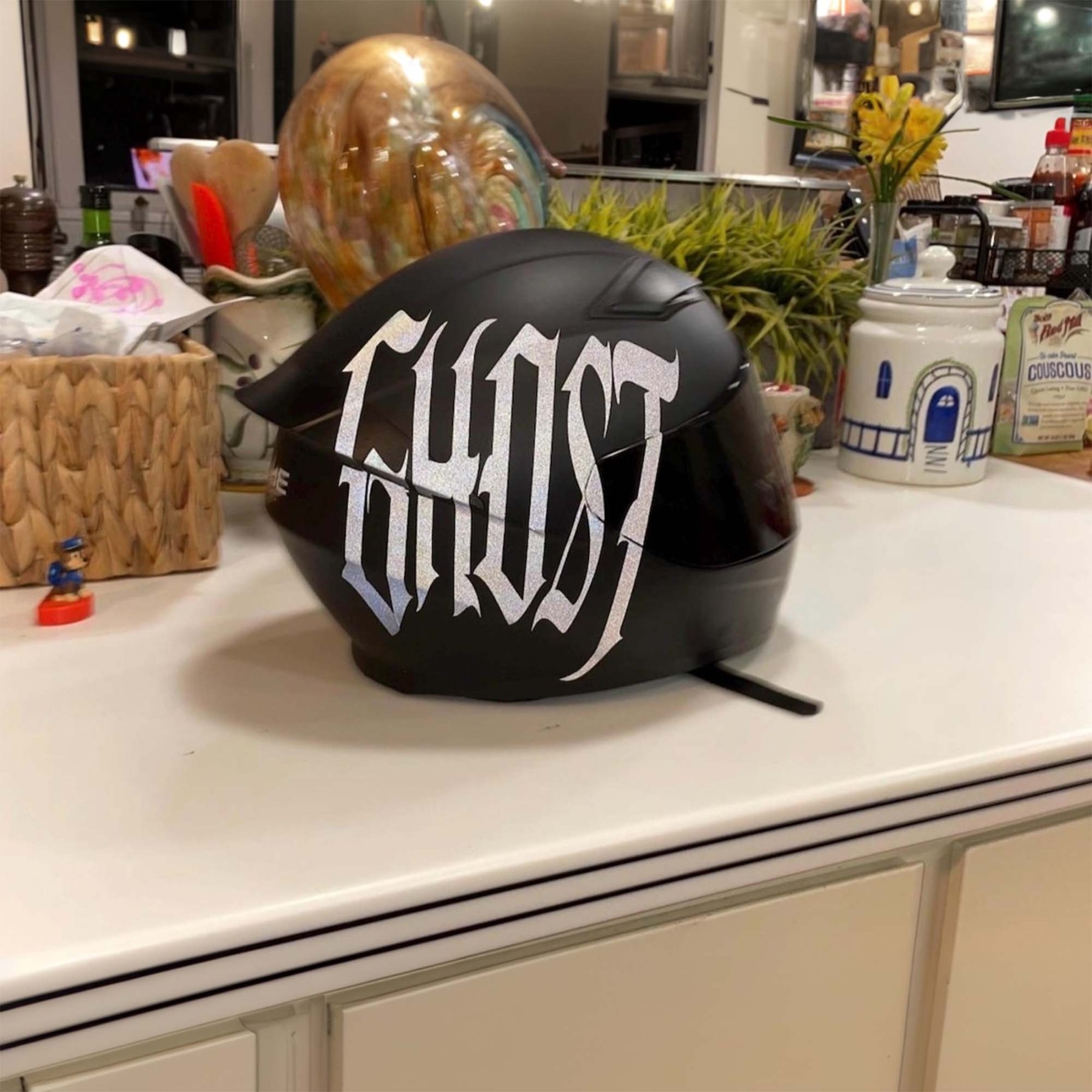 Personalized Side Helmet Decal, Helmet Decal, Motorbike Lover Gift