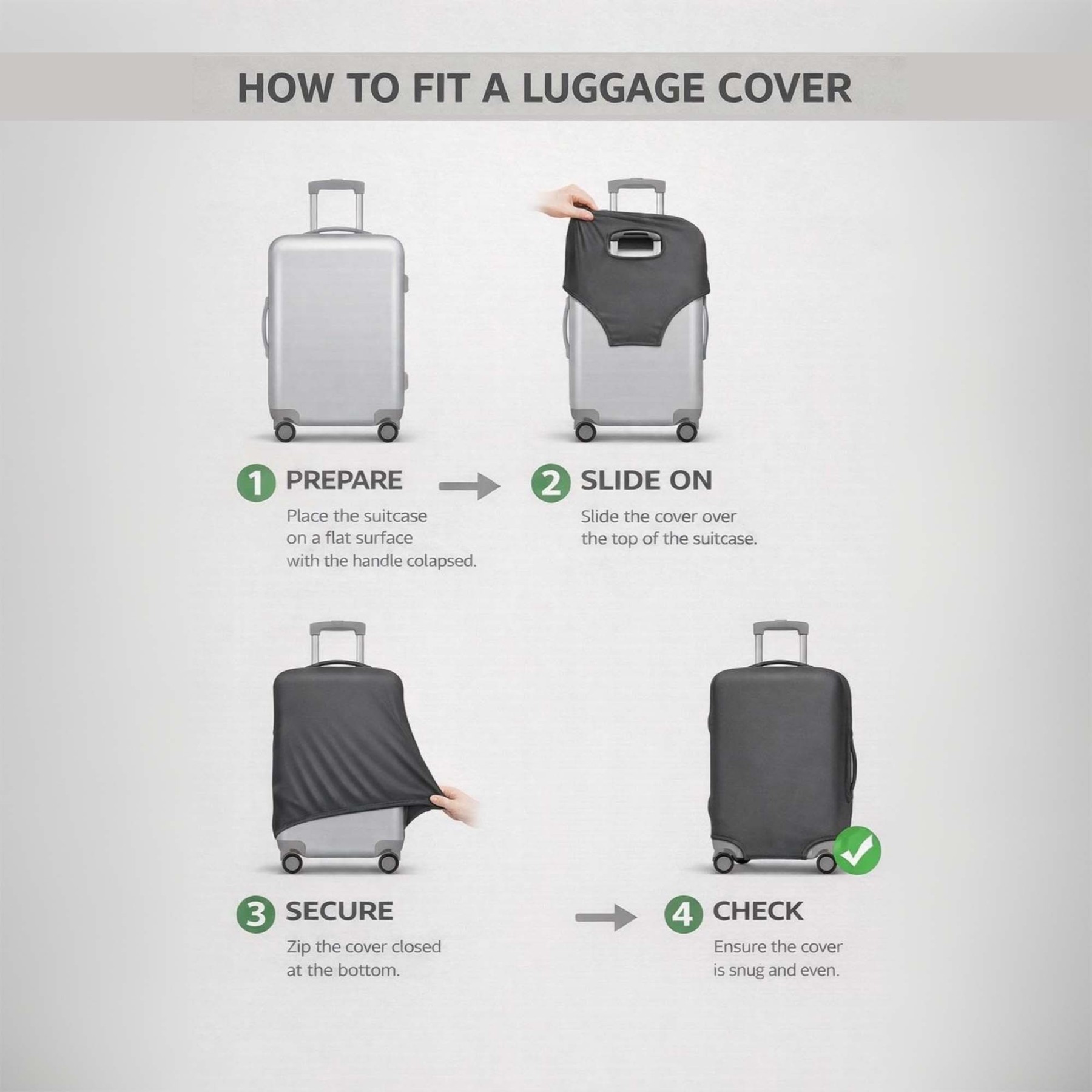 Personalized Photo Luggage Cover, Custom Suitcase Cover, Travel Accessory, Custom Photo Gift, Gift for Traveller