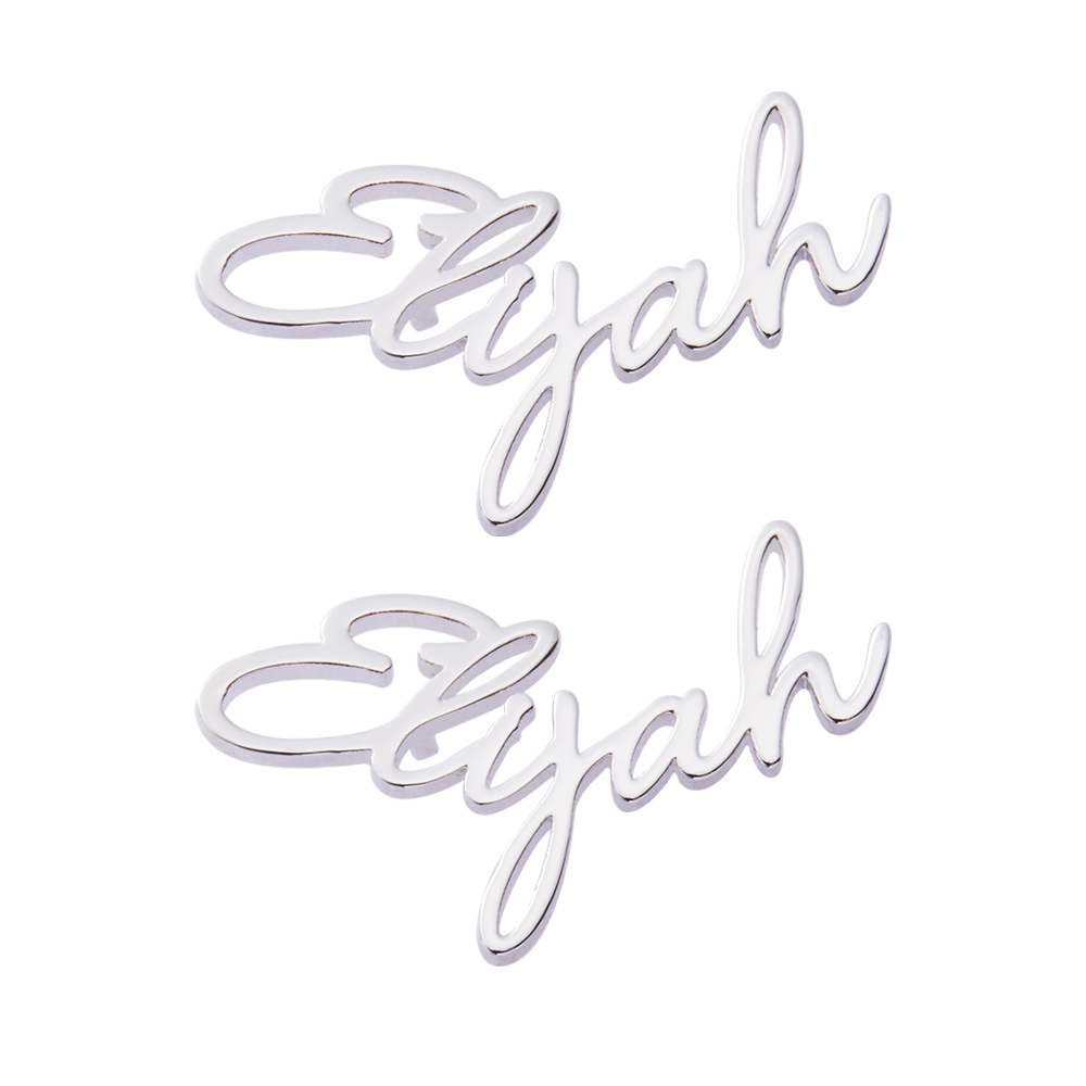 Personalized Minimalist Name Stud Earrings, Monogram Jewelry, Birthday