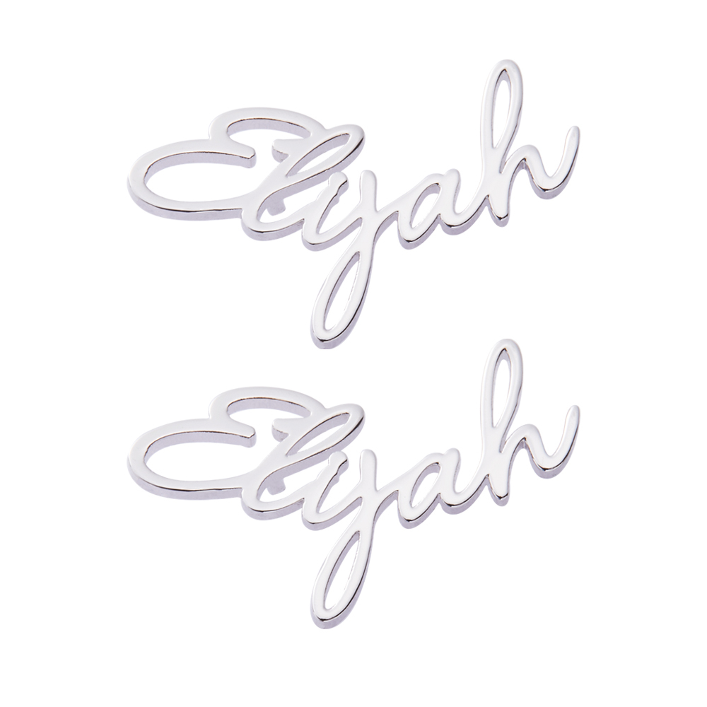 Personalized Minimalist Name Stud Earrings, Monogram Jewelry, Birthday