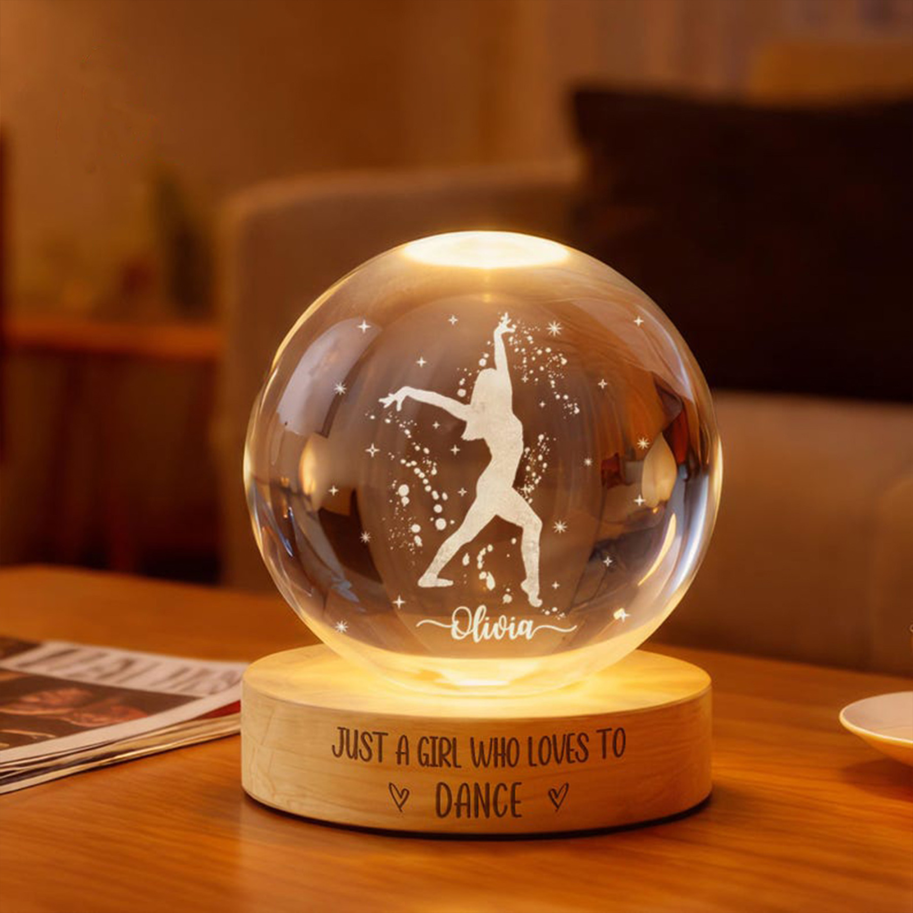 Ballet Dancer Decor, Night Light for Girls, Girls Gift, Gift for Dance Teacher, Dance Team Gift, Ballerina Gift