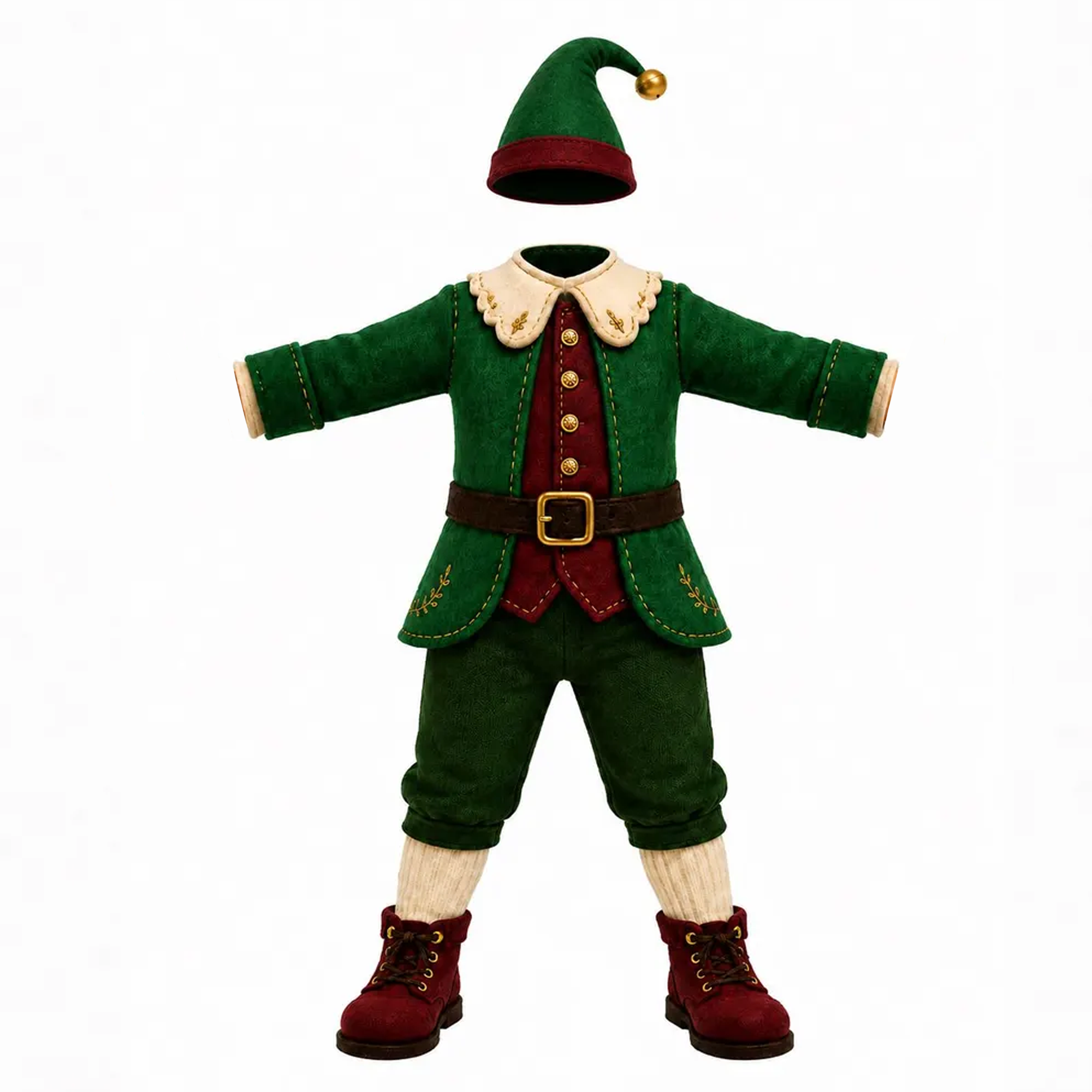 Custom Photo Christmas Elf Doll with Poseable Limbs