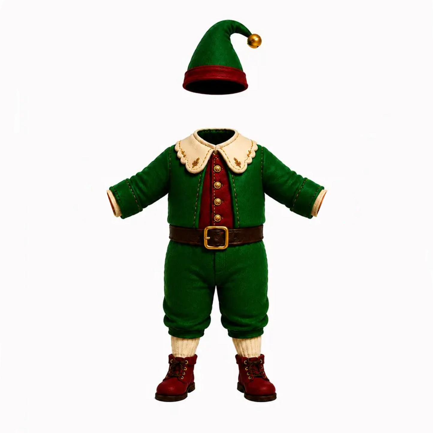 Custom Photo Christmas Elf Doll with Poseable Limbs