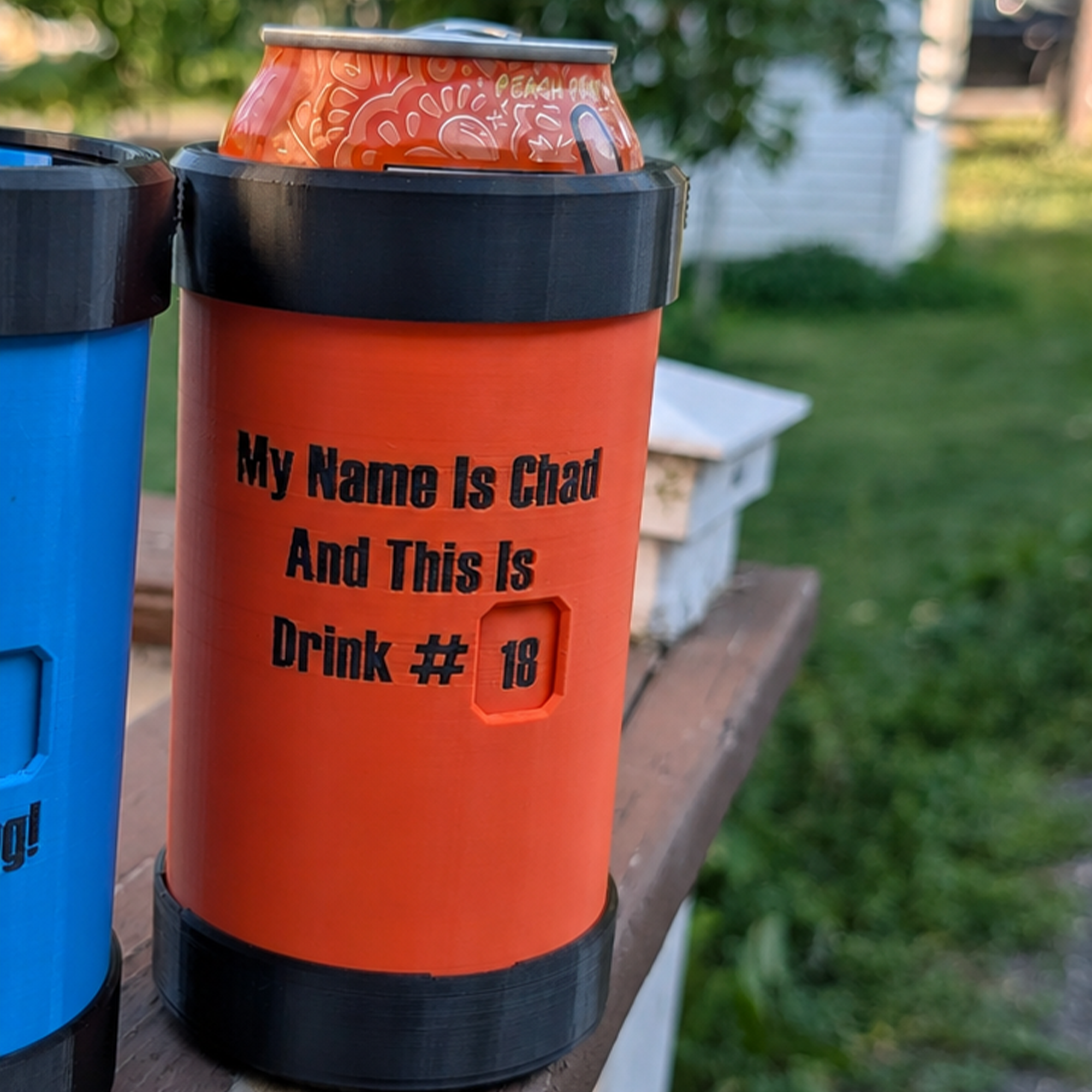 Personalized Mechanical Drink Counter Can Cooler with Name or Logo Party Gift for Adults