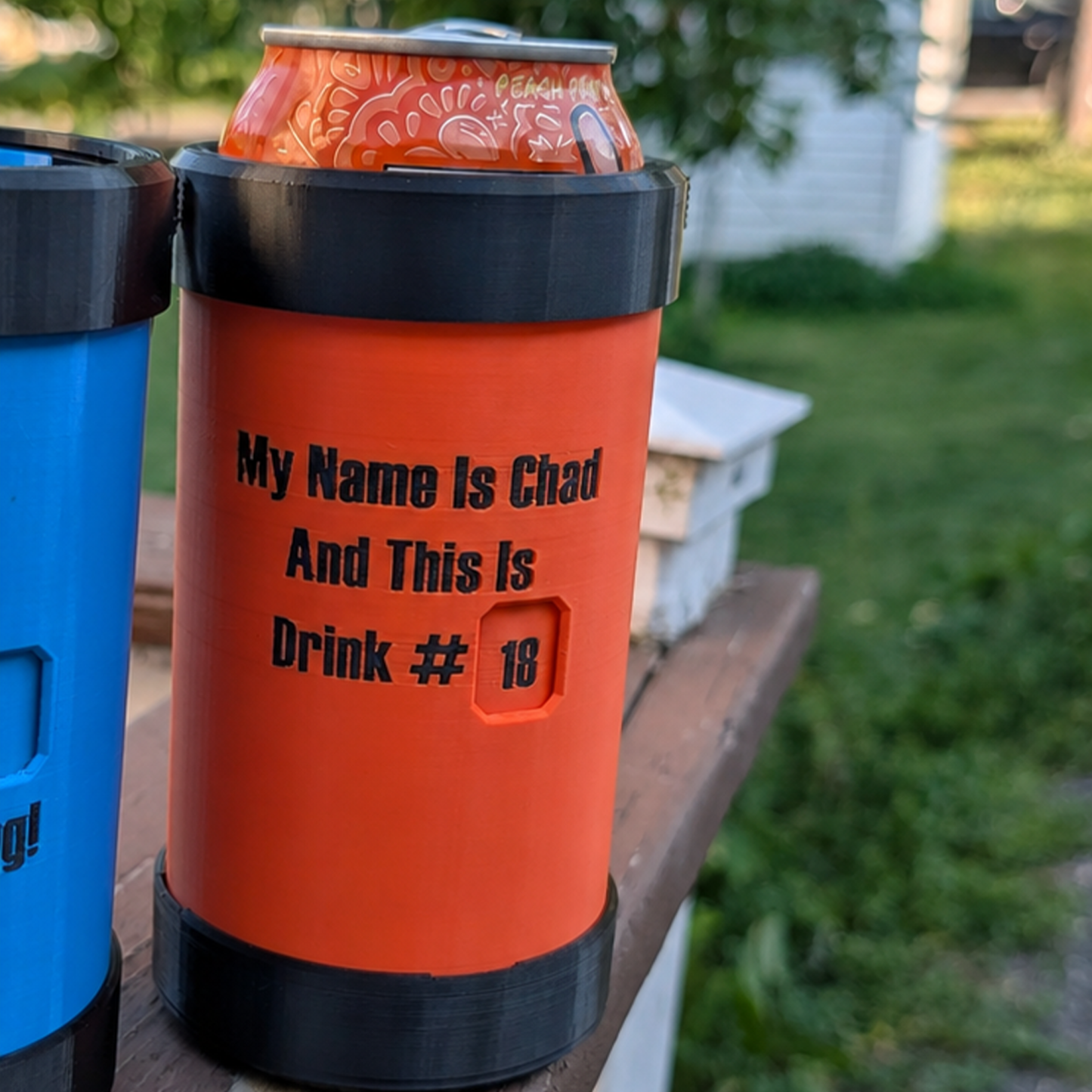 Personalized Mechanical Drink Counter Can Cooler with Name or Logo Party Gift for Adults