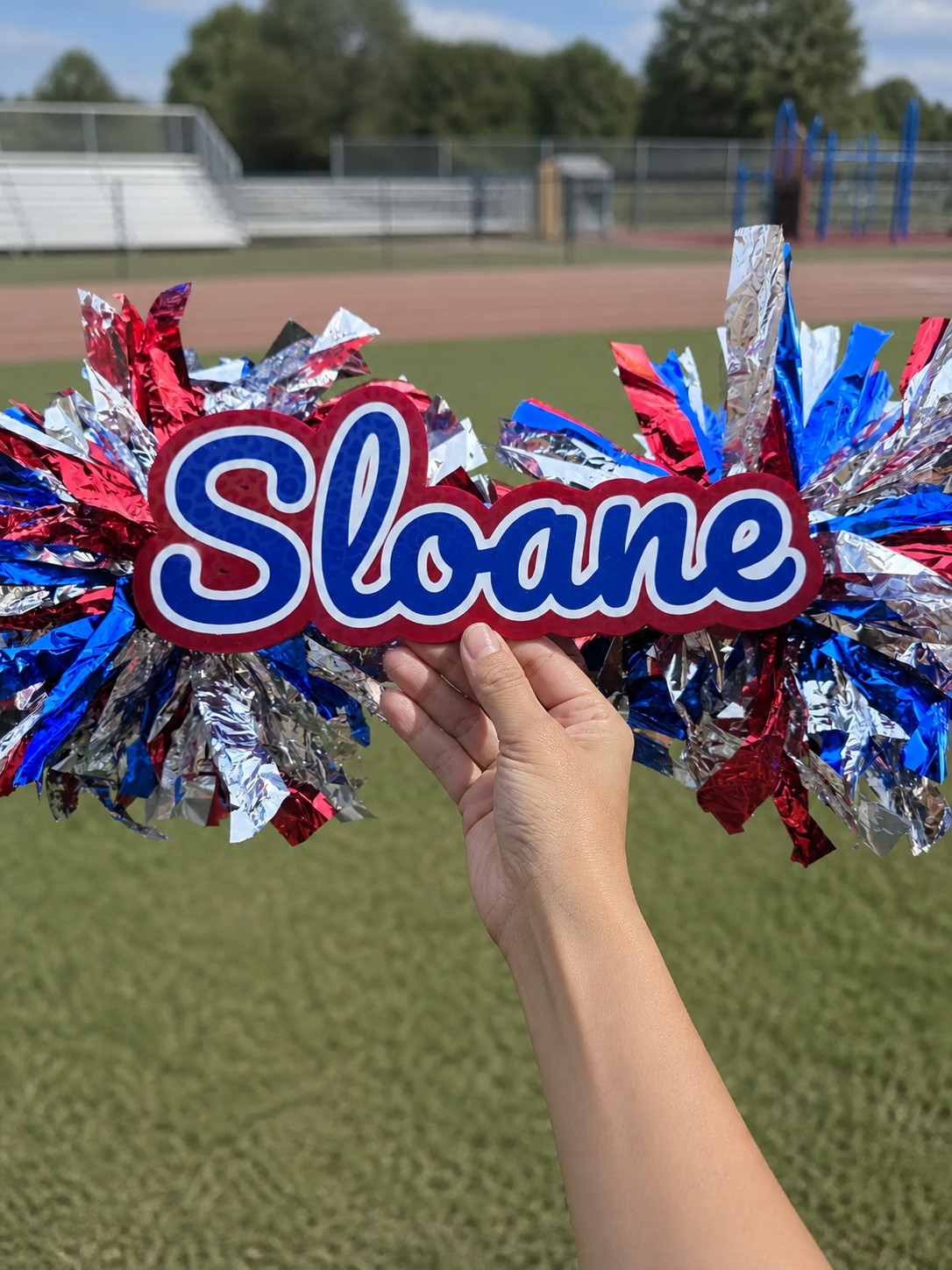 Personalized PLA Cheer Stick with Name, Custom Font and Team Colors, Team Spirit Gift for Cheerleaders