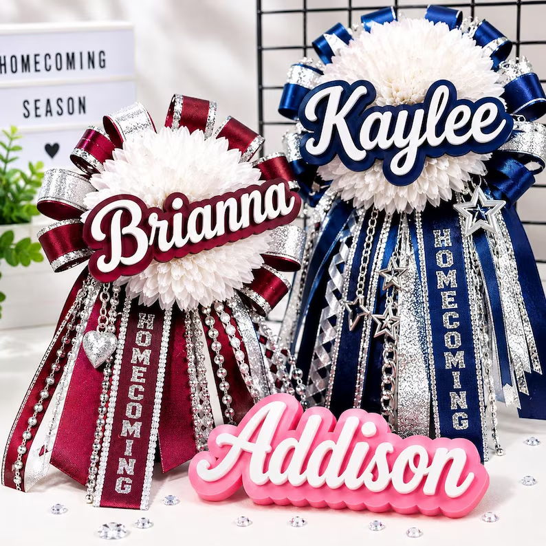 Personalized Homecoming Mum Name Sign
