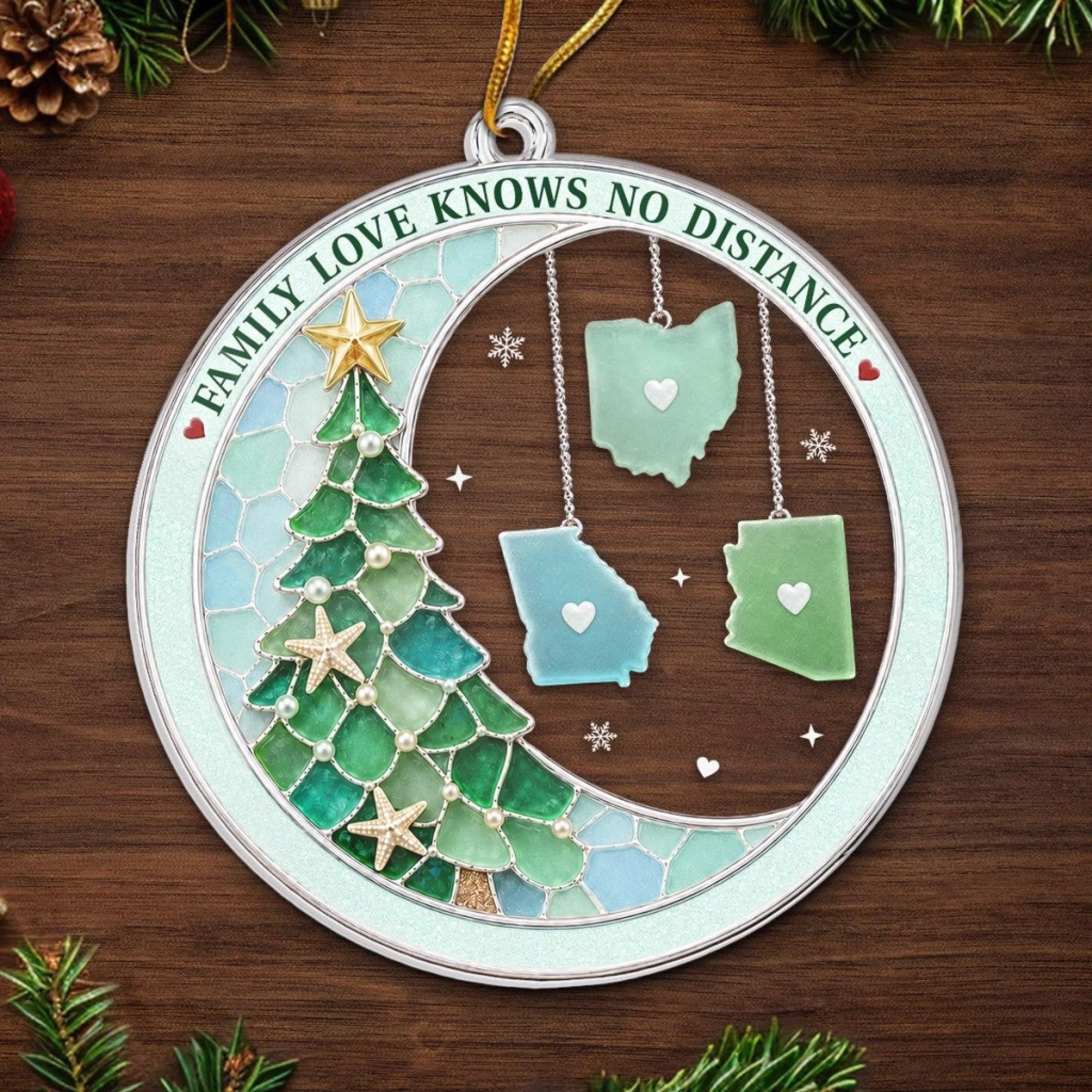 Personalized Family Christmas Tree Ornament