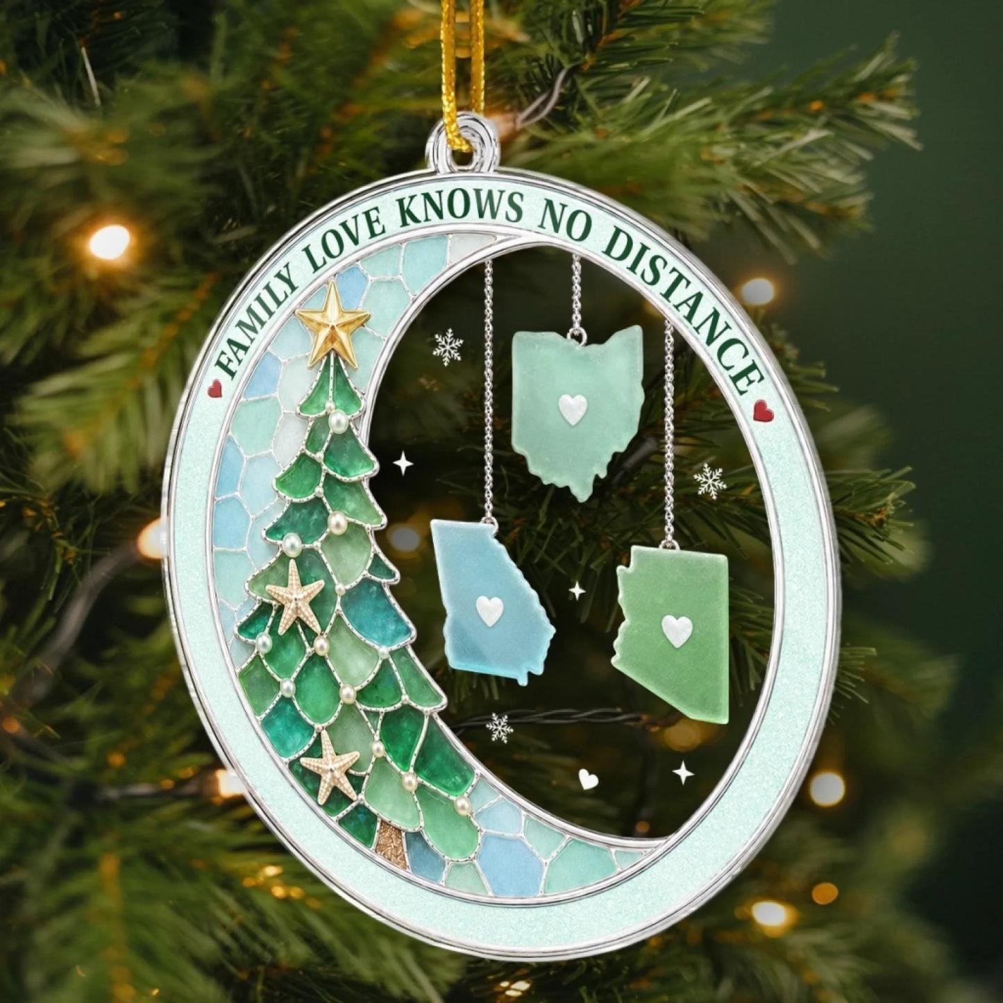 Personalized Family Christmas Tree Ornament
