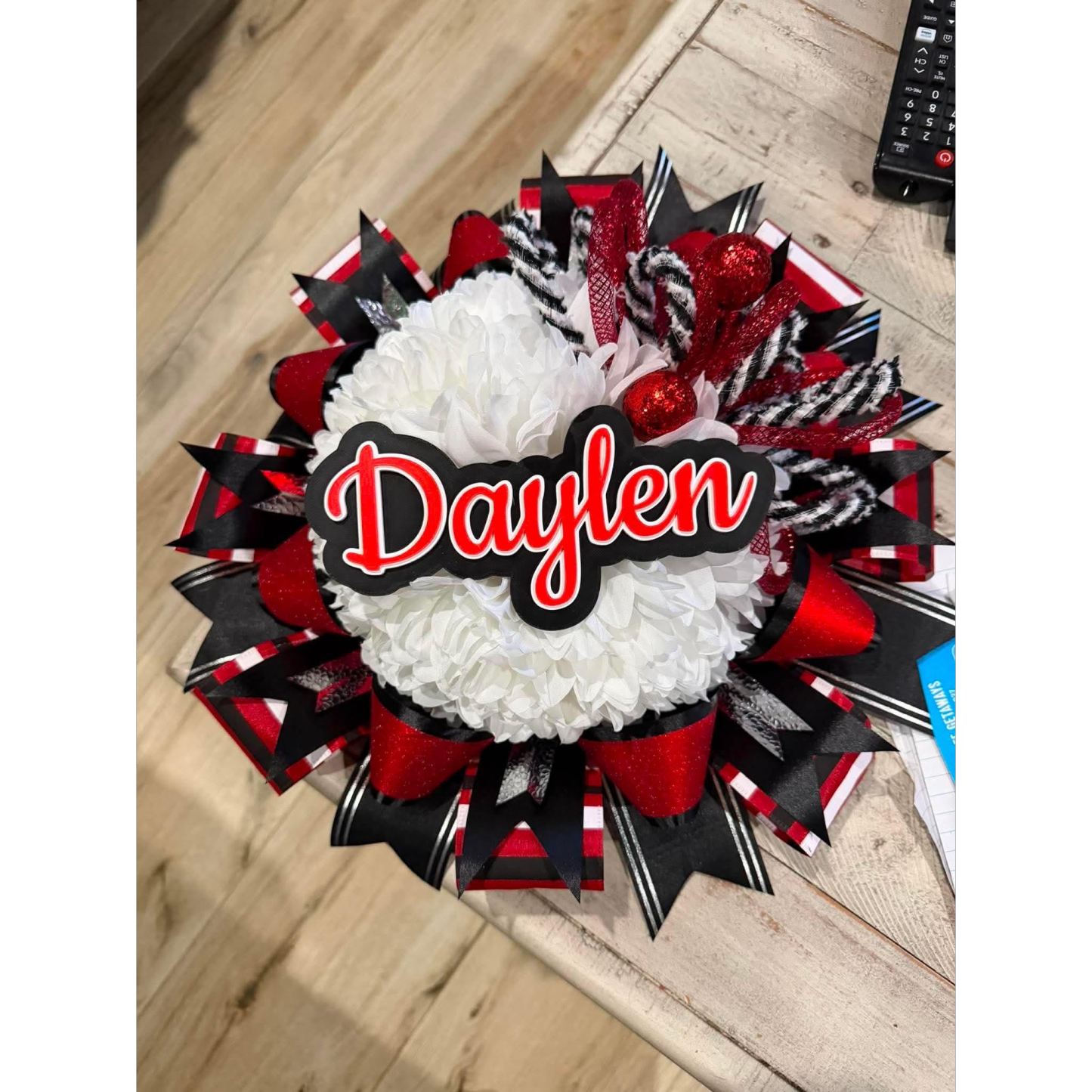 Personalized Homecoming Mum Name Sign