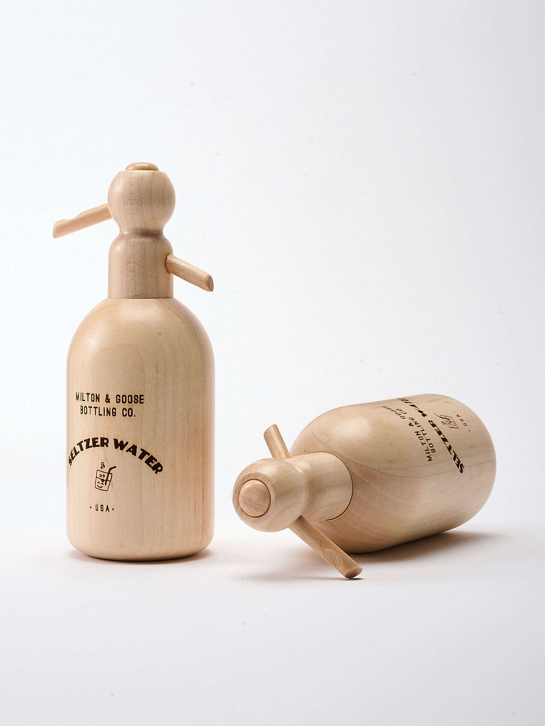 Wooden Seltzer Siphon Paperweight