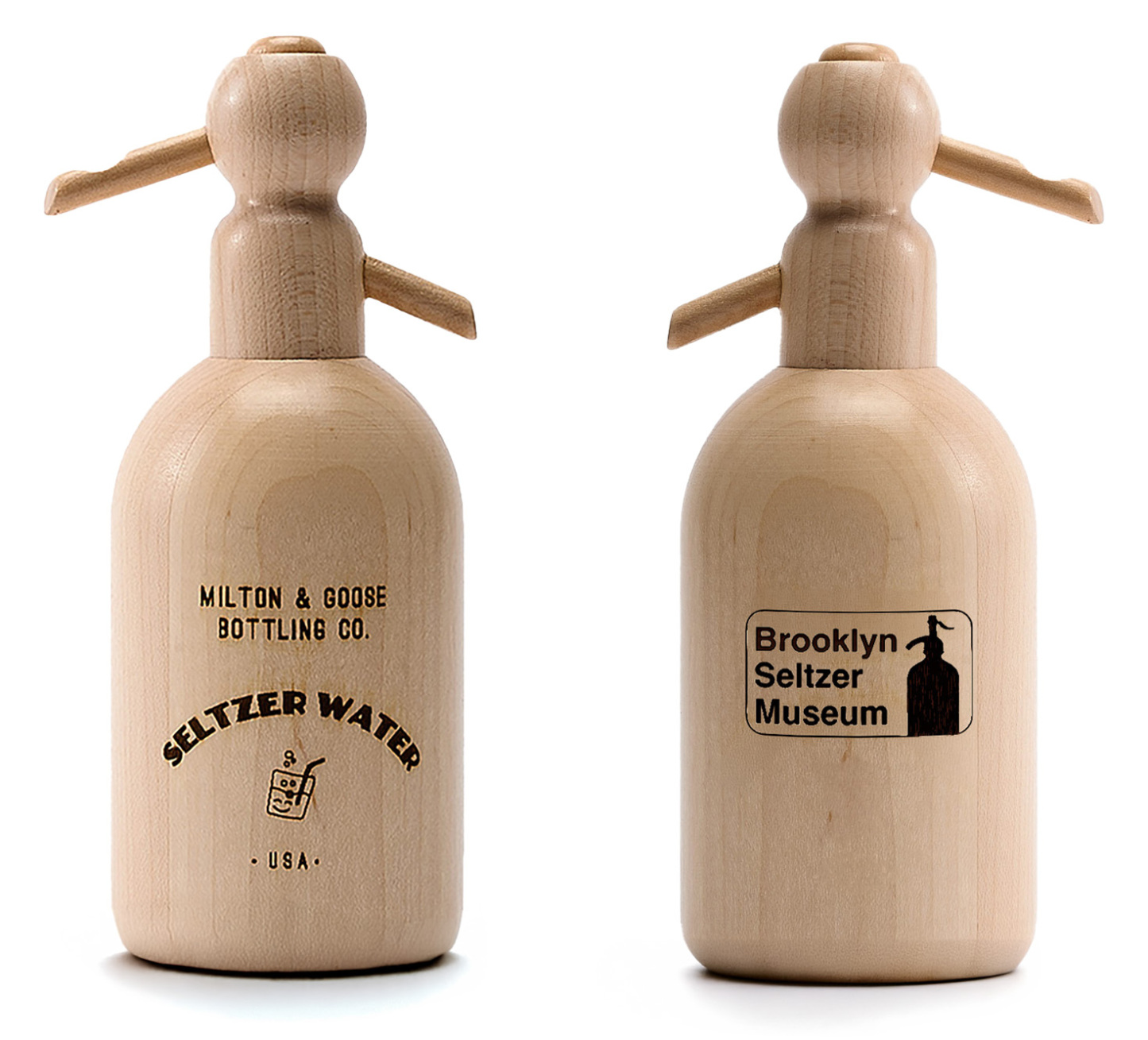 Wooden Seltzer Siphon Paperweight