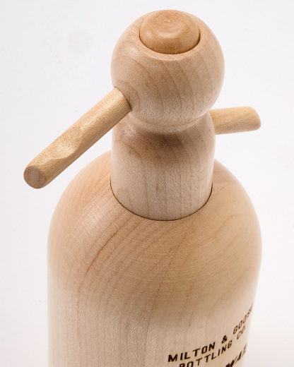 Wooden Seltzer Siphon Paperweight