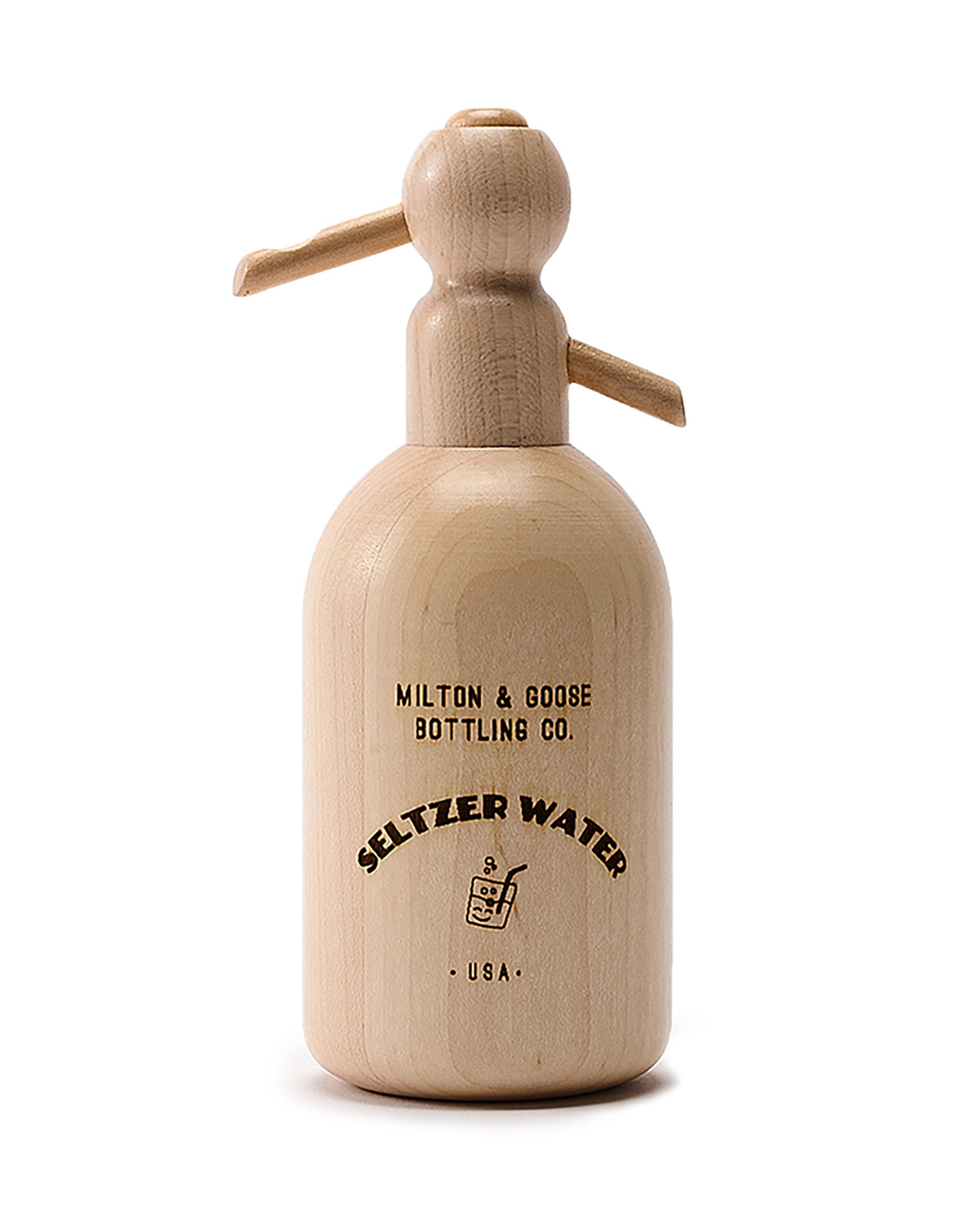 Wooden Seltzer Siphon Paperweight