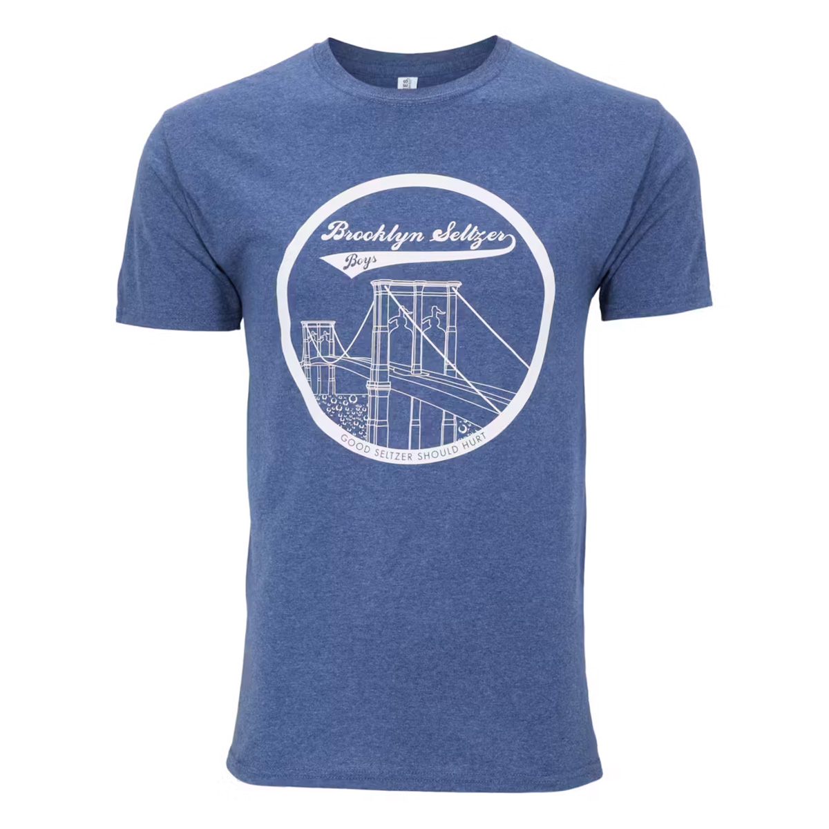 Brooklyn Seltzer Bridge T-Shirt (Vintage Heather Blue)