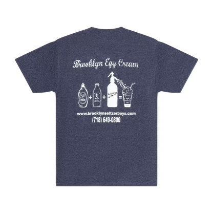 Brooklyn Seltzer Boys Egg Cream T-Shirt (Heather Grey)