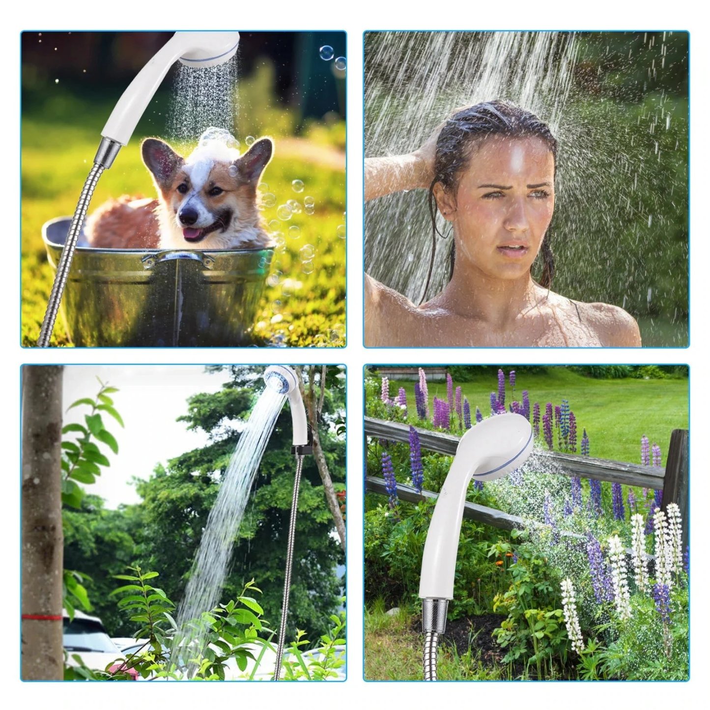 🚿 Stay Fresh Outdoors – 49% OFF – 🏕️ Portable Camping Shower with Adjustable Flow – For Easy & Convenient Outdoor Cleaning!