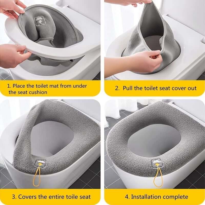 (Hot Sale - 49% OFF) Bathroom Toilet Seat Cover Pads-SLOOSELYK