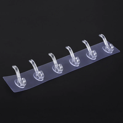 (🎉New Year Sale - 49% OFF) Multifunctional Transparent 6 Hooks ⚡-SLOOSELYK