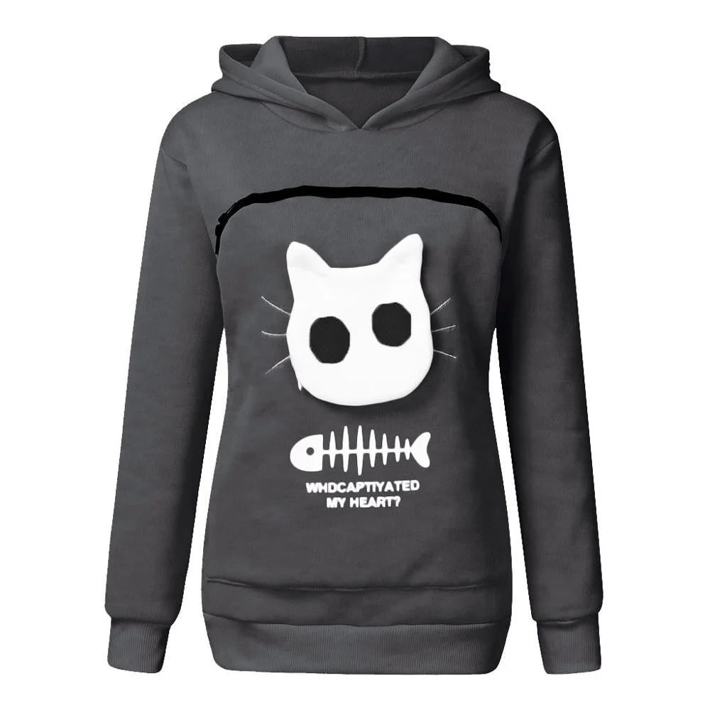 Cat Lovers Hoodie Cuddle Pouch-SLOOSELYK
