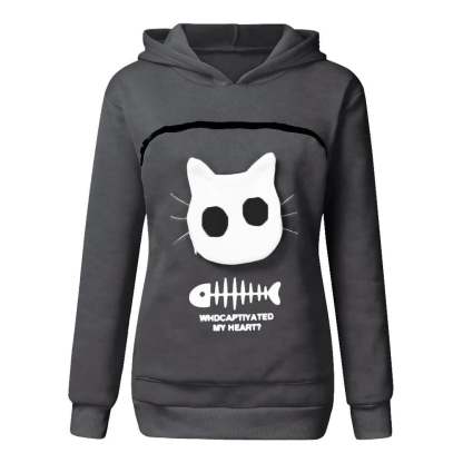 Cat Lovers Hoodie Cuddle Pouch-SLOOSELYK