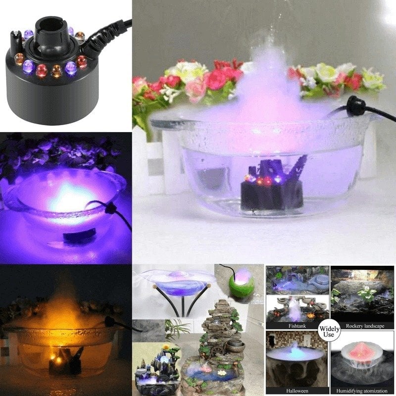 🎃12 LED light Ultrasonic Mist Maker Fogger💥Buy 2 Get Extra 5% OFF +Free Shipping💥-SLOOSELYK