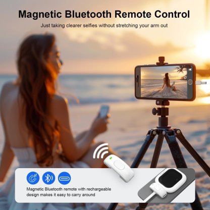 Vlogmate Mini Vlog Selfie Monitor Screen for iPhone, Wired Back Camera Monitor with Bluetooth Remote