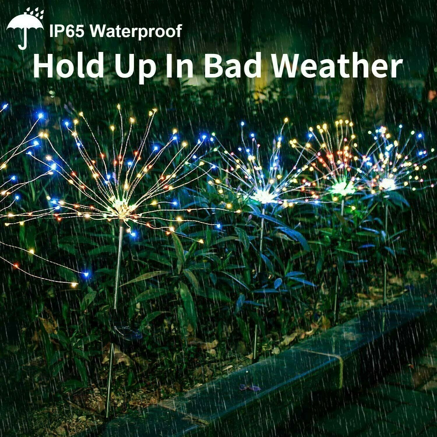 Waterproof  Solar Garden Fireworks Lamp-SLOOSELYK