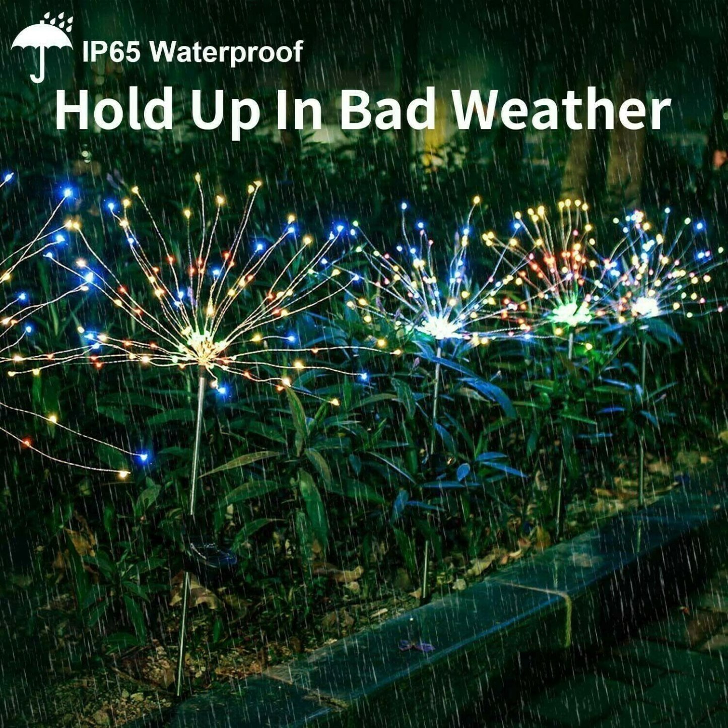 Waterproof  Solar Garden Fireworks Lamp-SLOOSELYK