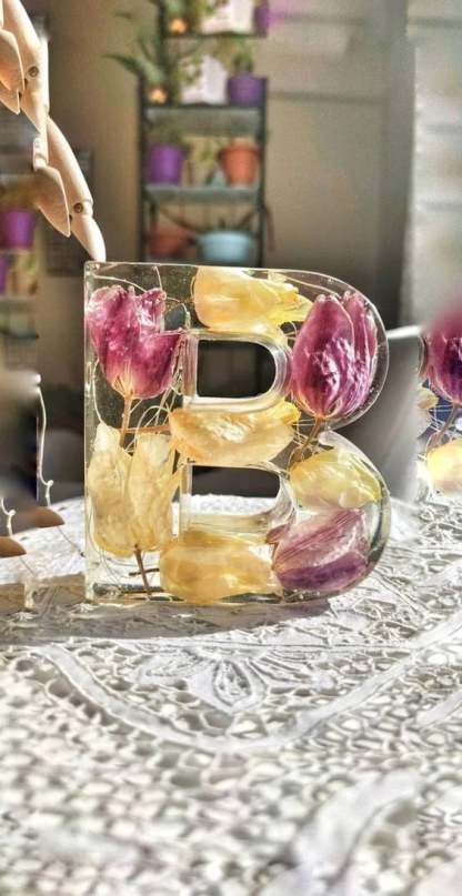 ❤️Mother's Day Specials - 49% OFF🎁Handmade floral resin letter 🌸(Limited Edition)-SLOOSELYK