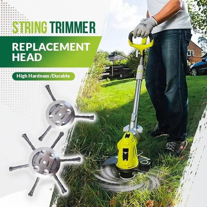 Universal Steel Wire Trimmer Head Replacement-Heavy-Duty Weed Brush Cutter