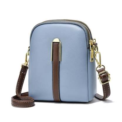 (49% OFF)New lychee grain leather phone bag