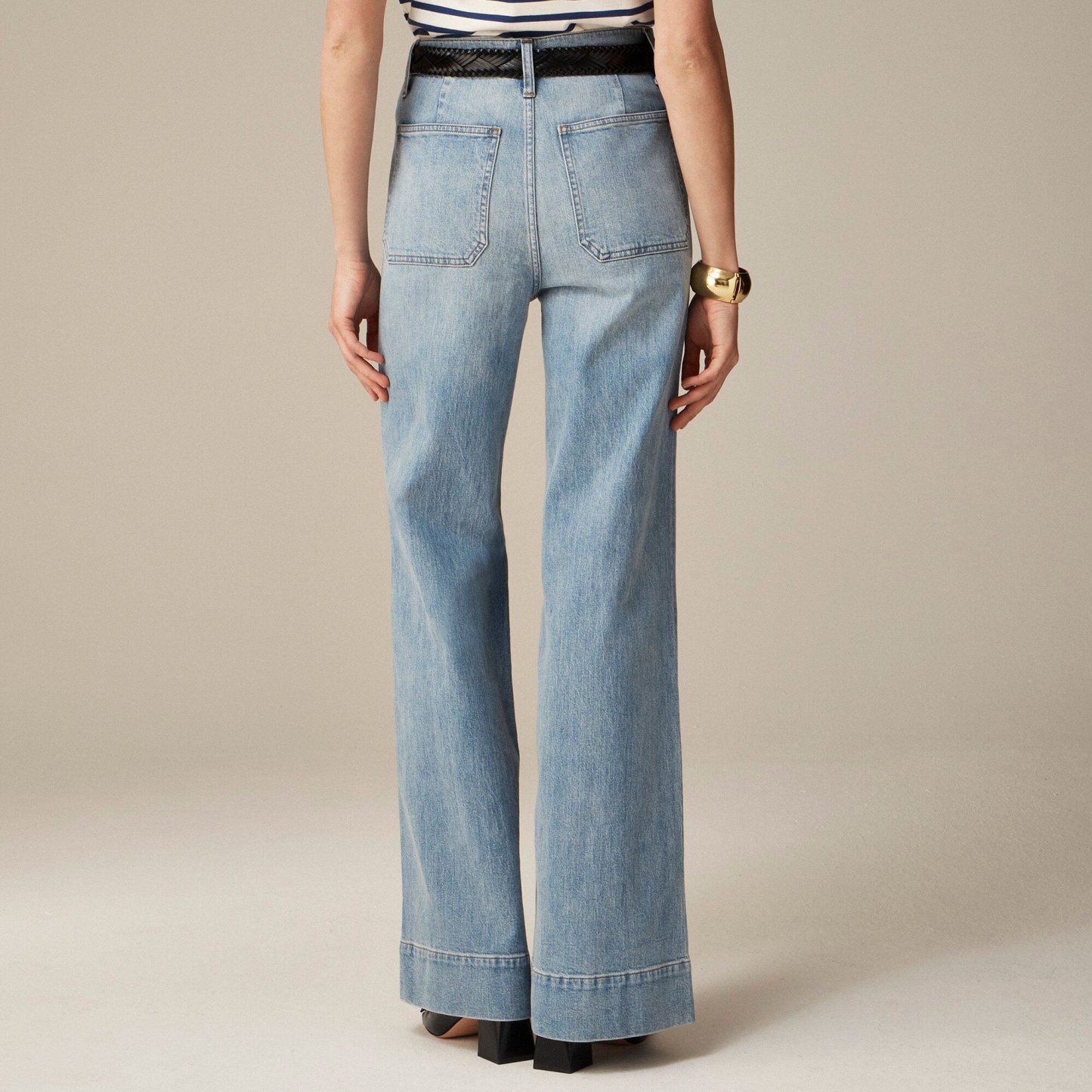 👖 Tummy Control Sailor Wide Leg Trouser
