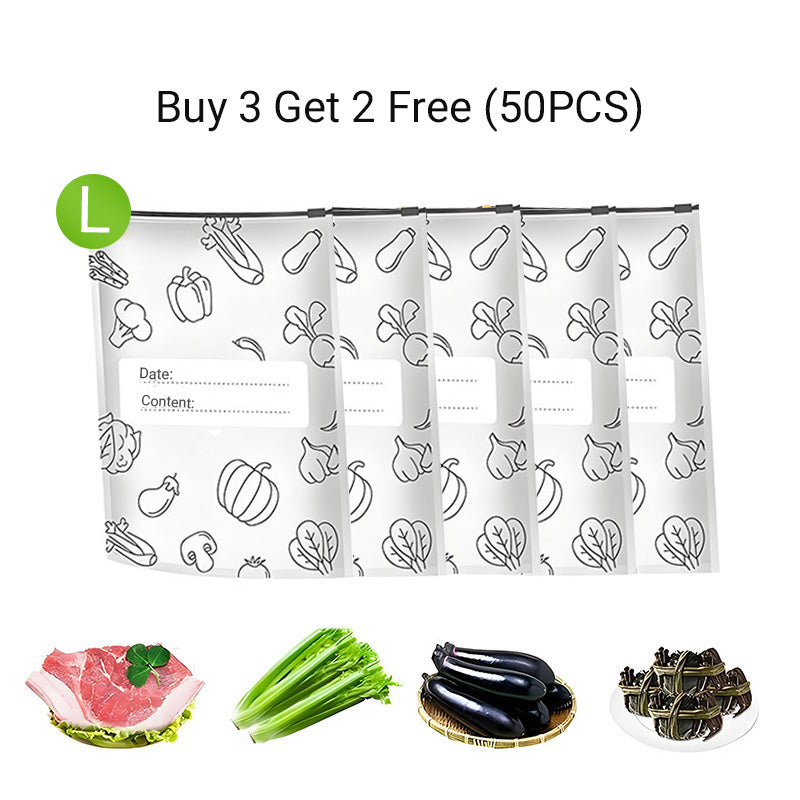 🍗Buy 2 Get 1 Free 🥦Reusable Aluminum Foil Sealable Storage Bags