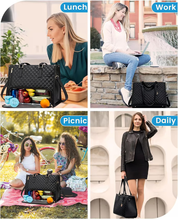 💼 The Ultimate 2-in-1 Tote Bag – Where Elegance Meets Functionality! 🍽️