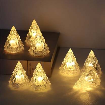 49% OFF—Night Light Crystal Mini Christmas Tree Light Flameless LED-(BUY 4 FREE SHIPPING)-SLOOSELYK