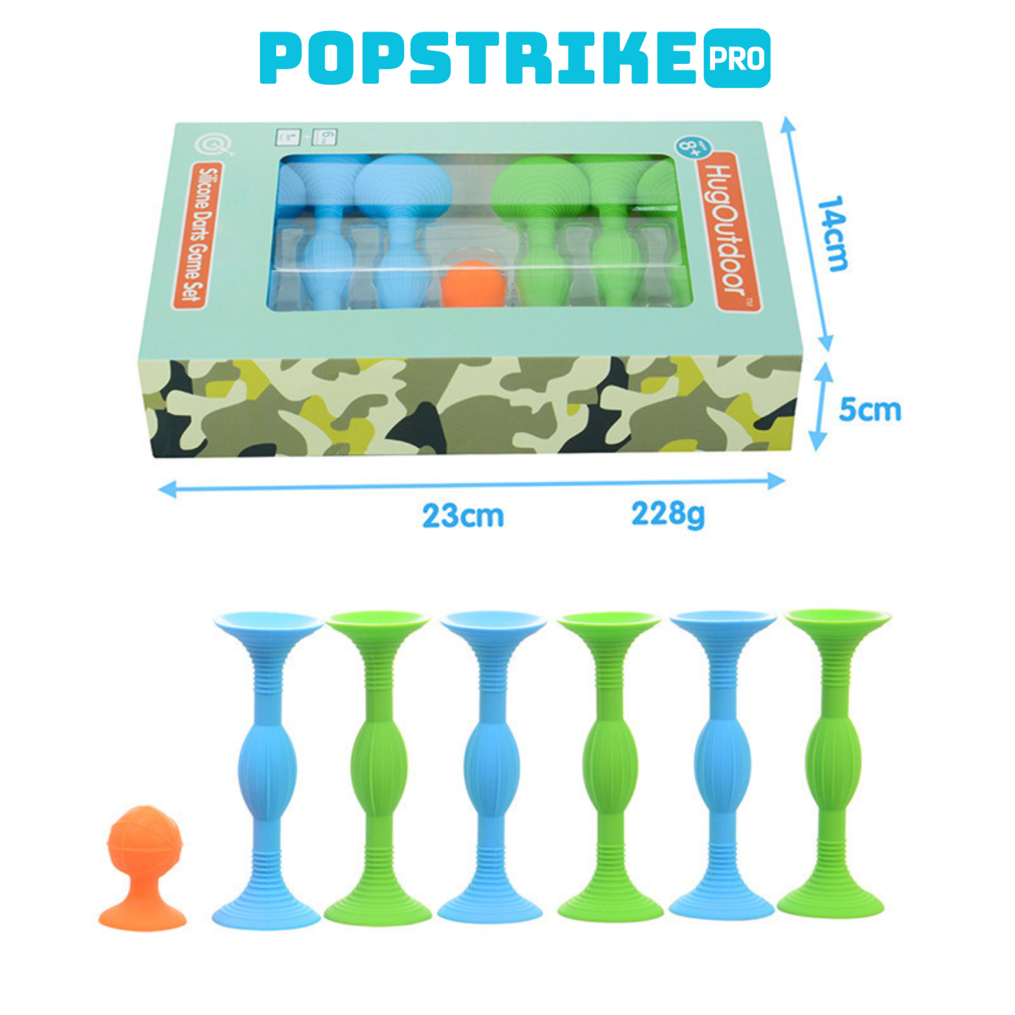 PopStrike Pro – Safe Suction Cup Throwing Game for Indoor & Outdoor Fun
