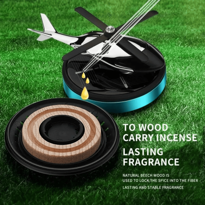 (⏰49% OFF)-🎁Metal Solar Helicopter Air Freshener v2.0 - 🔥Free air freshener-SLOOSELYK